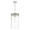 Designers Fountain Reflecta 60 Watt 1 Light Brushed Nickel Pendant with Clear Glass Shade D227M-9P-BN - alternate 1